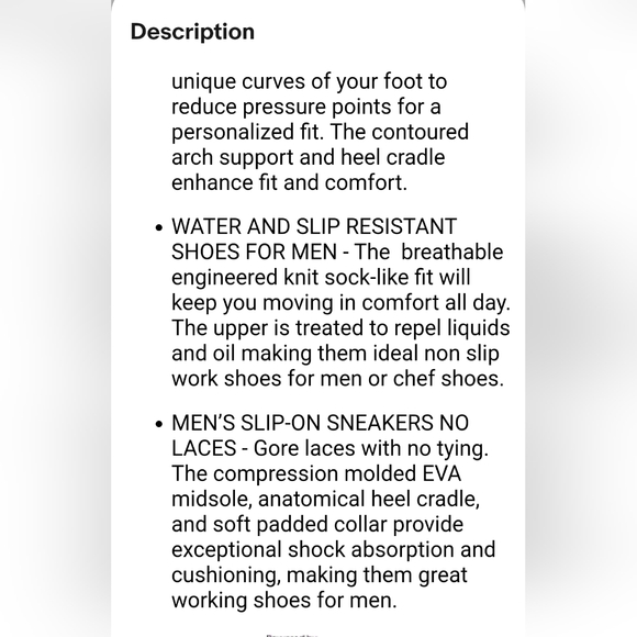 Avia Slip-Resistant Black Sneakers - Picture 9 of 14